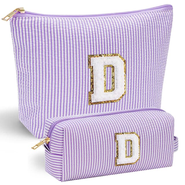 🎁 Parima Buchstaben Kosmetiktasche für Mädchen - Reise Kosmetiktasche Lila Kosmetiktasche Geschenk Mädchen 6 Jahre 🌟