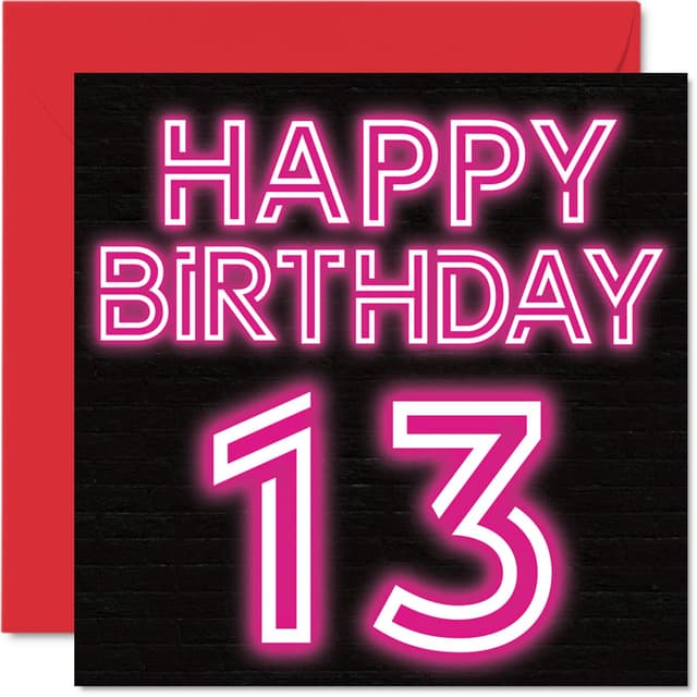 Lustige Geburtstagskarte zum 13. Geburtstag 🎉🎈