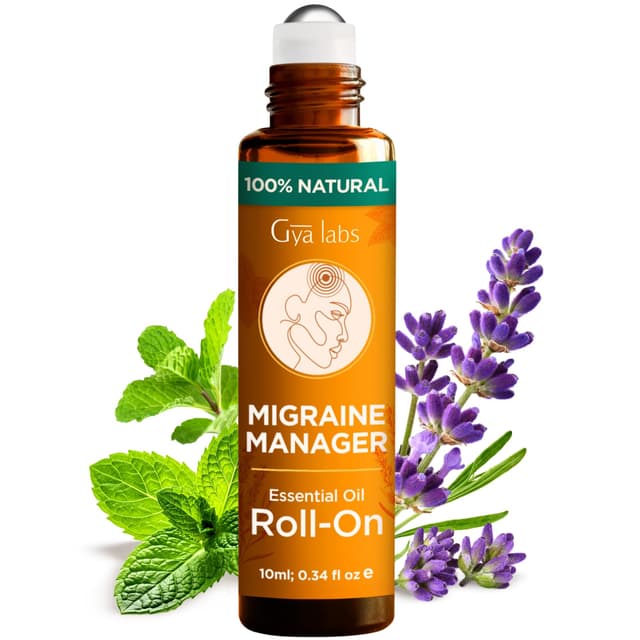 🌿 Gya Labs Migräne ätherisches Öl Roll on - Migräne Relief Stick Roller