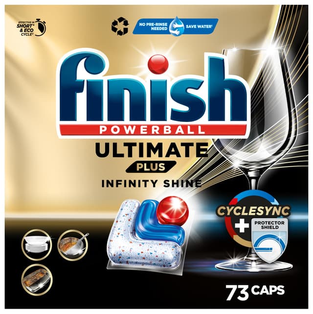 Finish Ultimate Plus Infinity Shine Spülmaschinentabs – 73 Caps Fresh