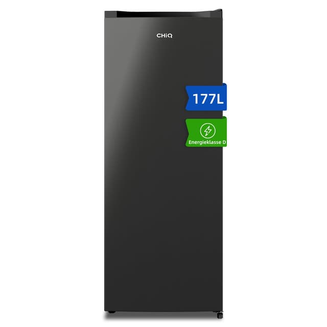 CHiQ Gefrierschrank Großvolumen 177L, 144cm H, 🌟🌟🌟🌟 Gefrieren,-24℃, 39dB Leise