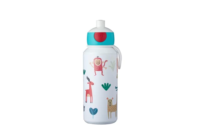 Trinkflasche Pop-up Campus 400 ml - Animal Friends 🐶🐱