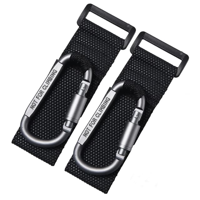 👶🛒 Kinderwagenhaken-Clip-Deal: 2 Stück, grau