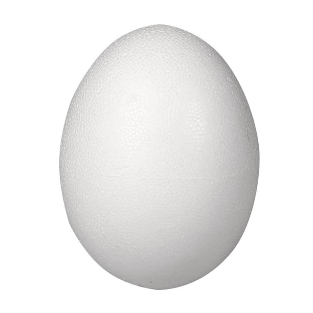 🥚🎨 Rayher Styropor-Ei, weiß, 26 cm, 2-teilig - Ostereier zum Bemalen und Bekleben 🎁
