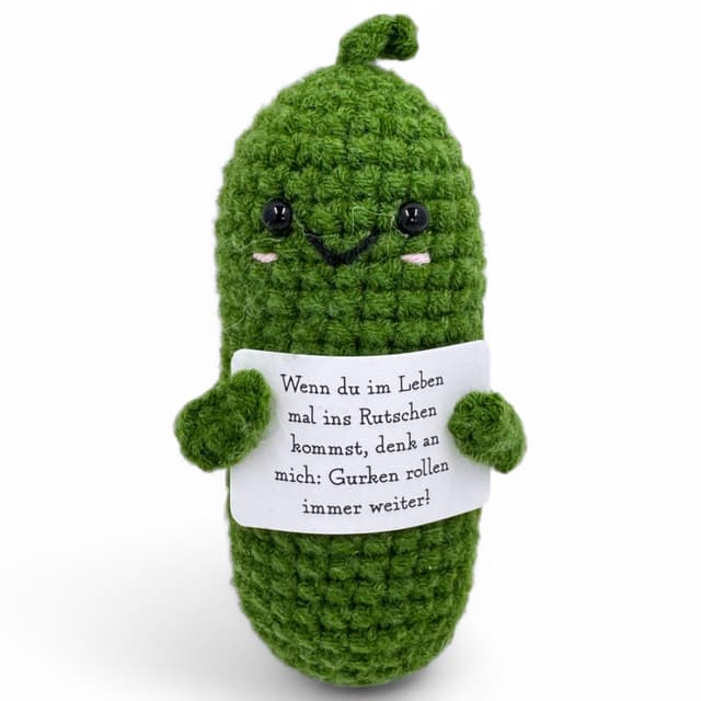 MIJOMA Glücksbringer Positive Friends - Handgefertigte Häkelfiguren mit motivierenden Botschaften 🍀