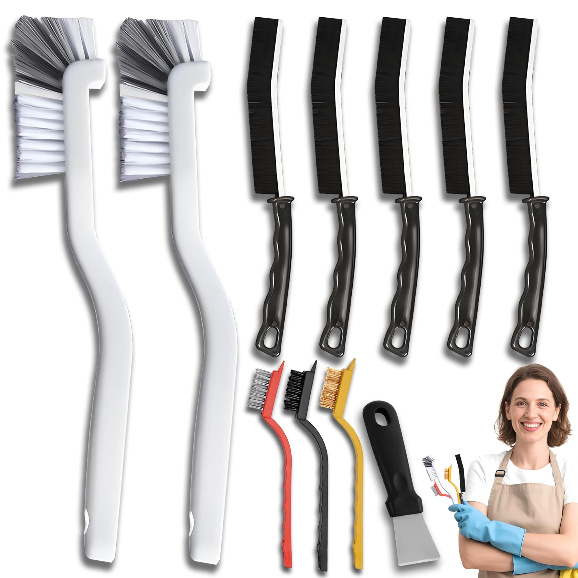 đ§čđ Ateweita EckenreinigungsbĂŒrste Set - 11-teiliges Premium-Set
