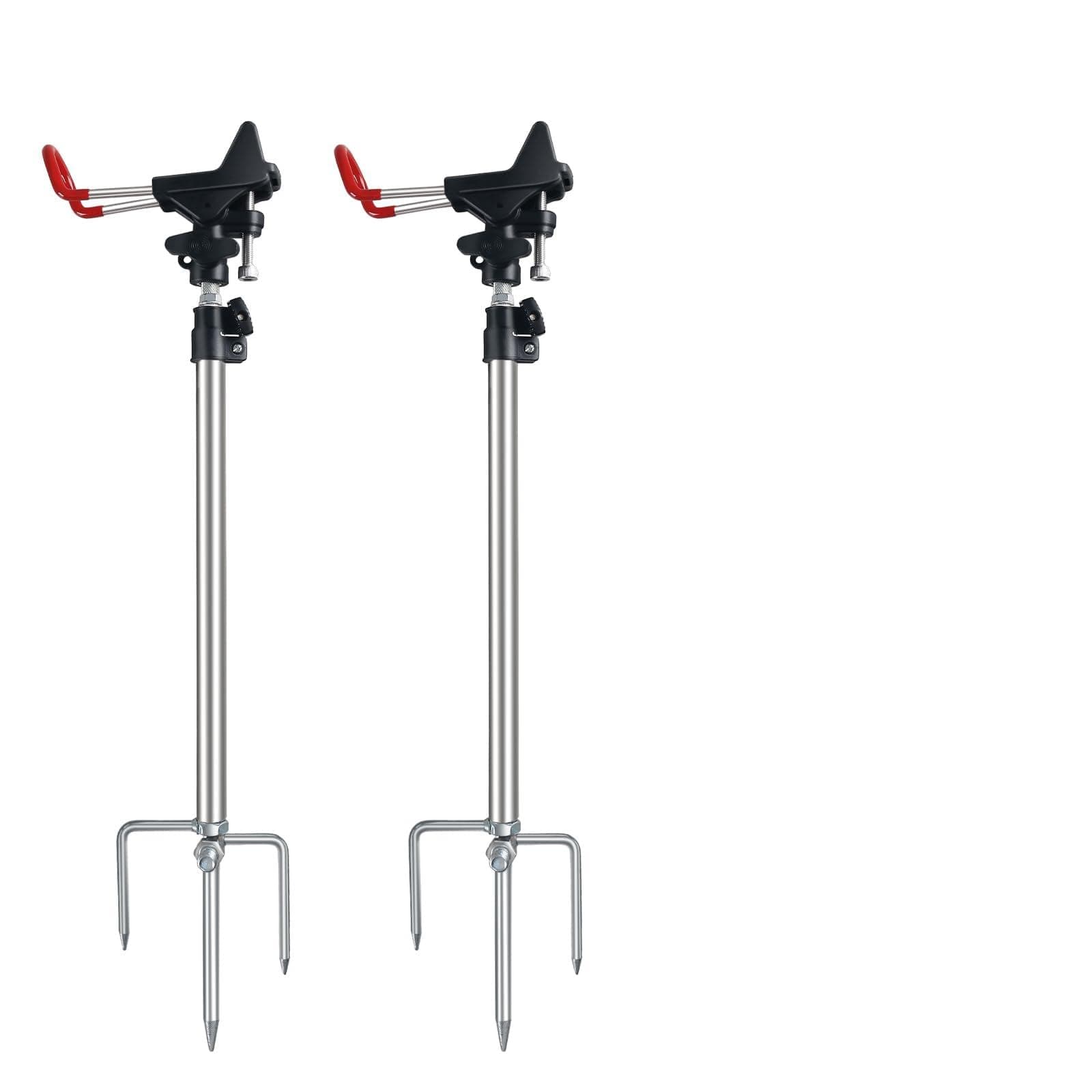 🎣 Leeko Rutenhalter 2 Stück Edelstahl Universal Ständer 360°Verstellbar