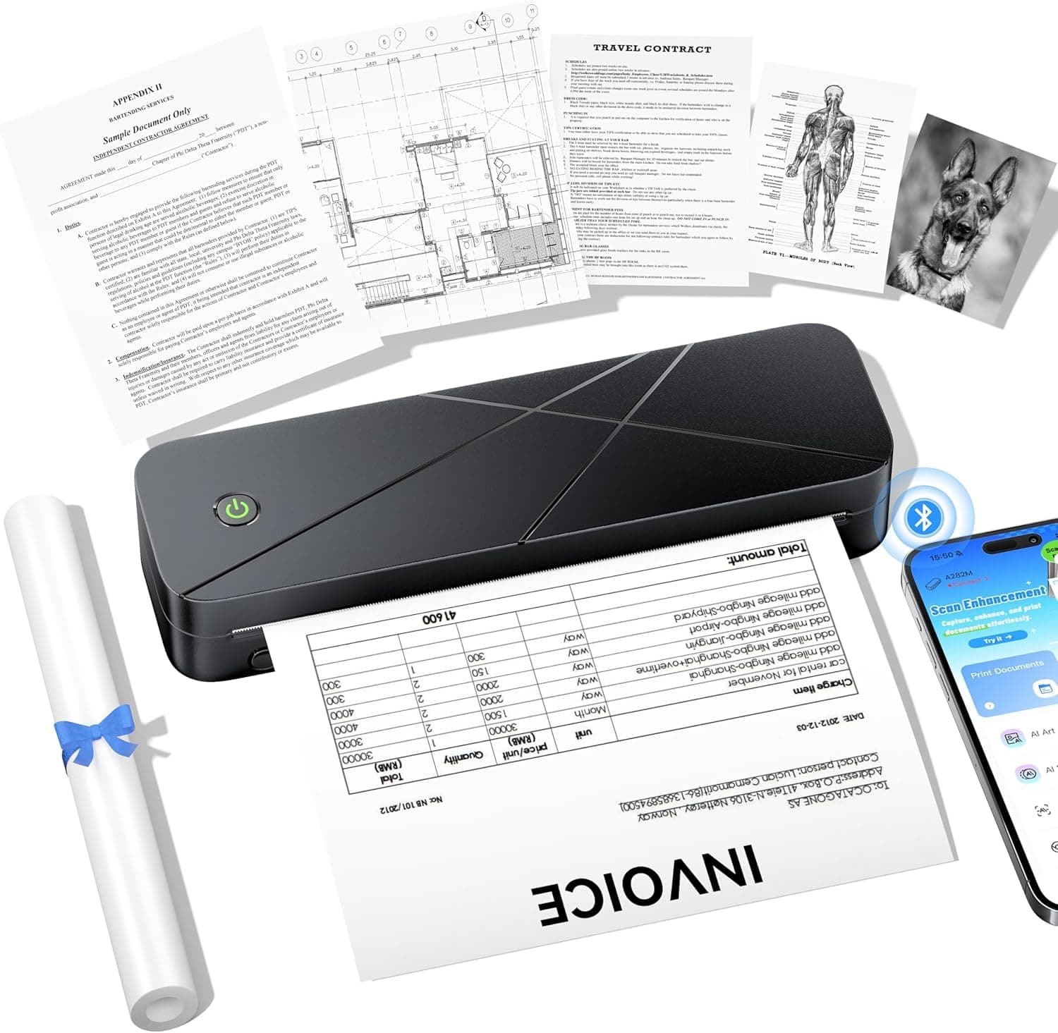 🖨️ TATTMUSE Thermodrucker A4, 300DPI Portabler Printer - 30% Rabatt!