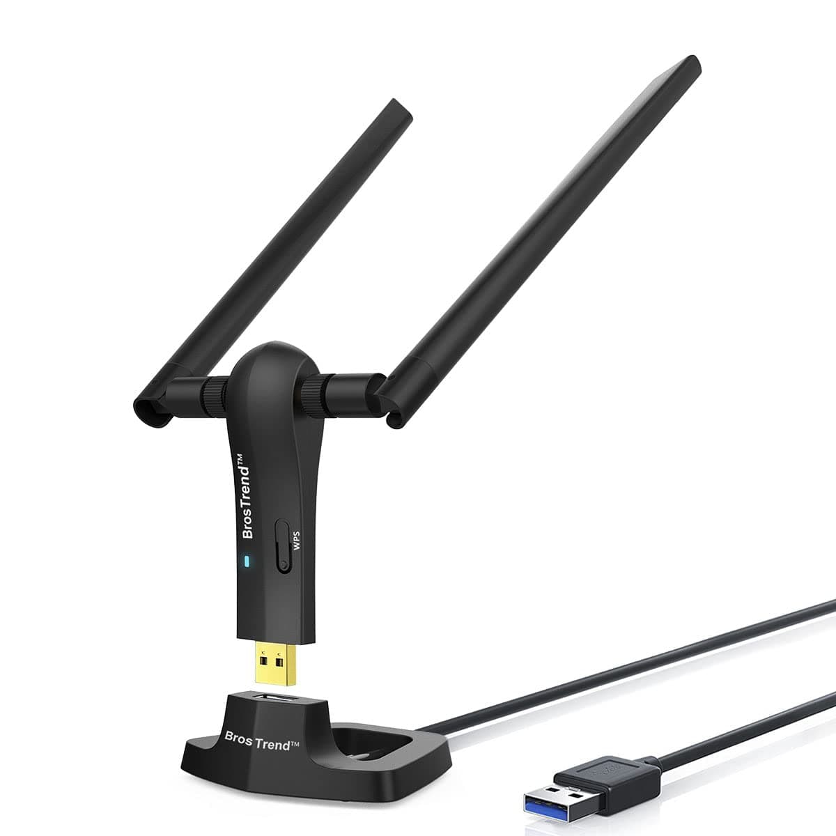 🚀 BrosTrend AC1200 USB WLAN Stick - WiFi Adapter für Desktop Laptop PC