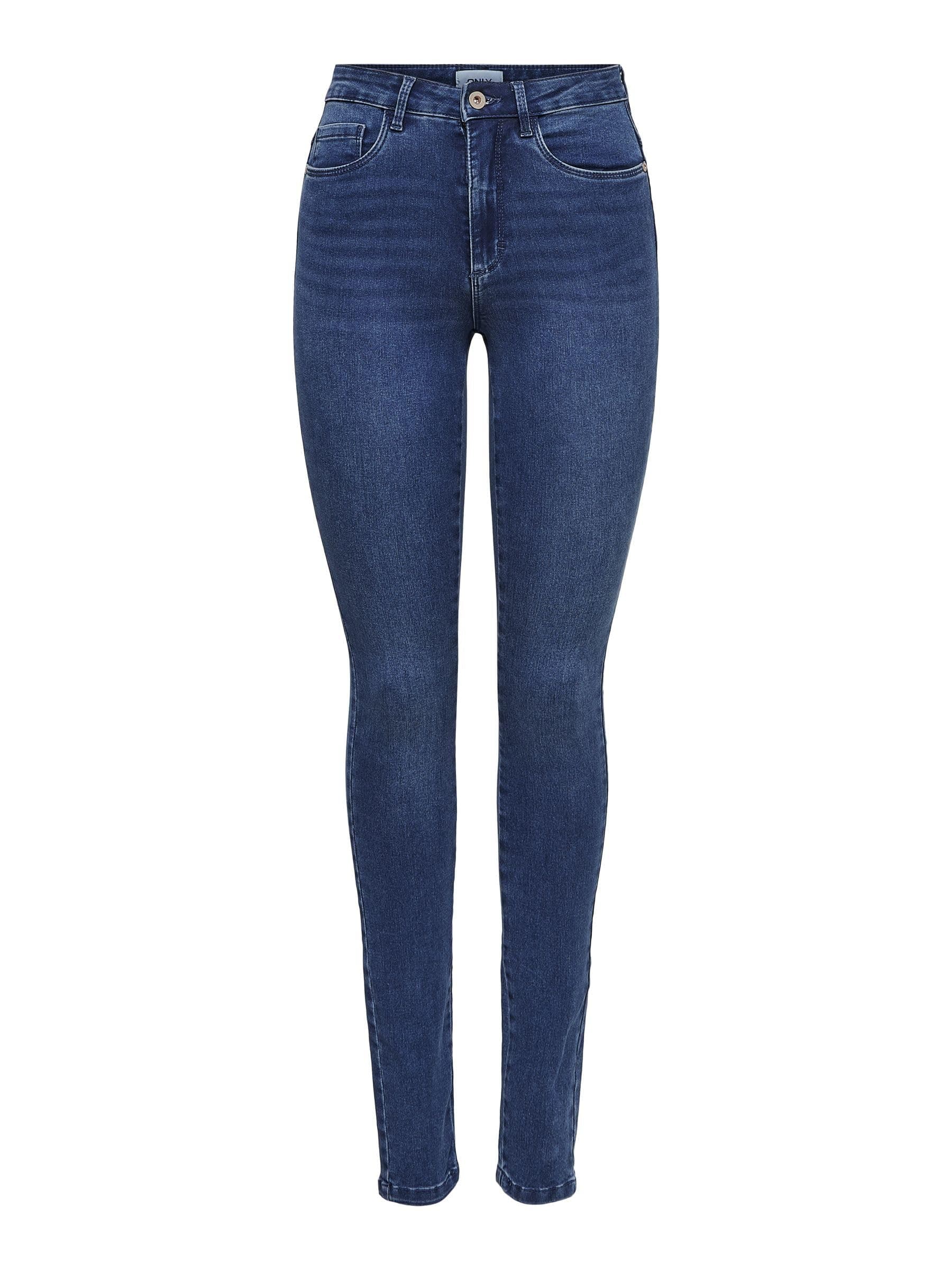 👖🔥 Nur für Damen! ONLROYAL Hohe Taille Skinny Fit Jeans L / 30L Blau