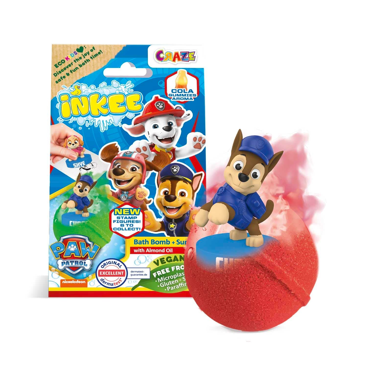 đŸ INKEE SURPRISE PAW PATROL Badebombe Kinder mit Ăberraschung đ