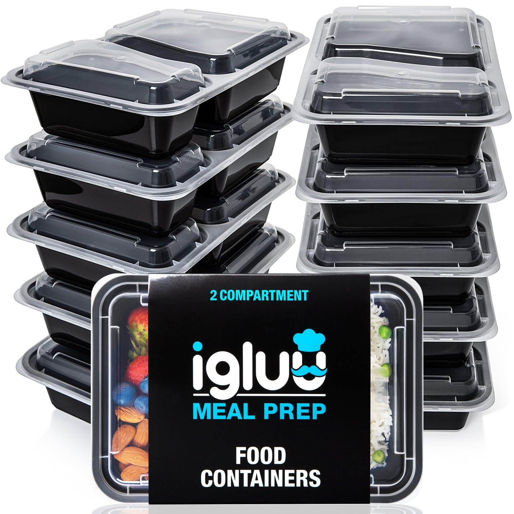 Igluu Meal Prep Boxen (10er-Pack) - Wiederverwendbar und vielseitig 🍱