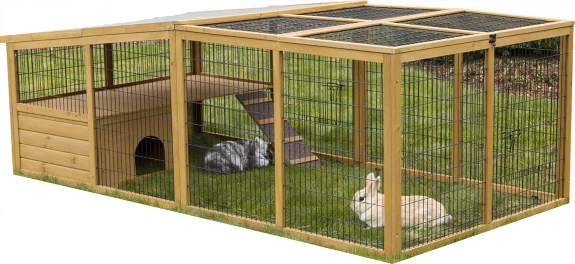 đ°đĄ Kerbl Pet Freilaufgehege mit Plastikdach & Ausbruchsperre 220x115x75cm