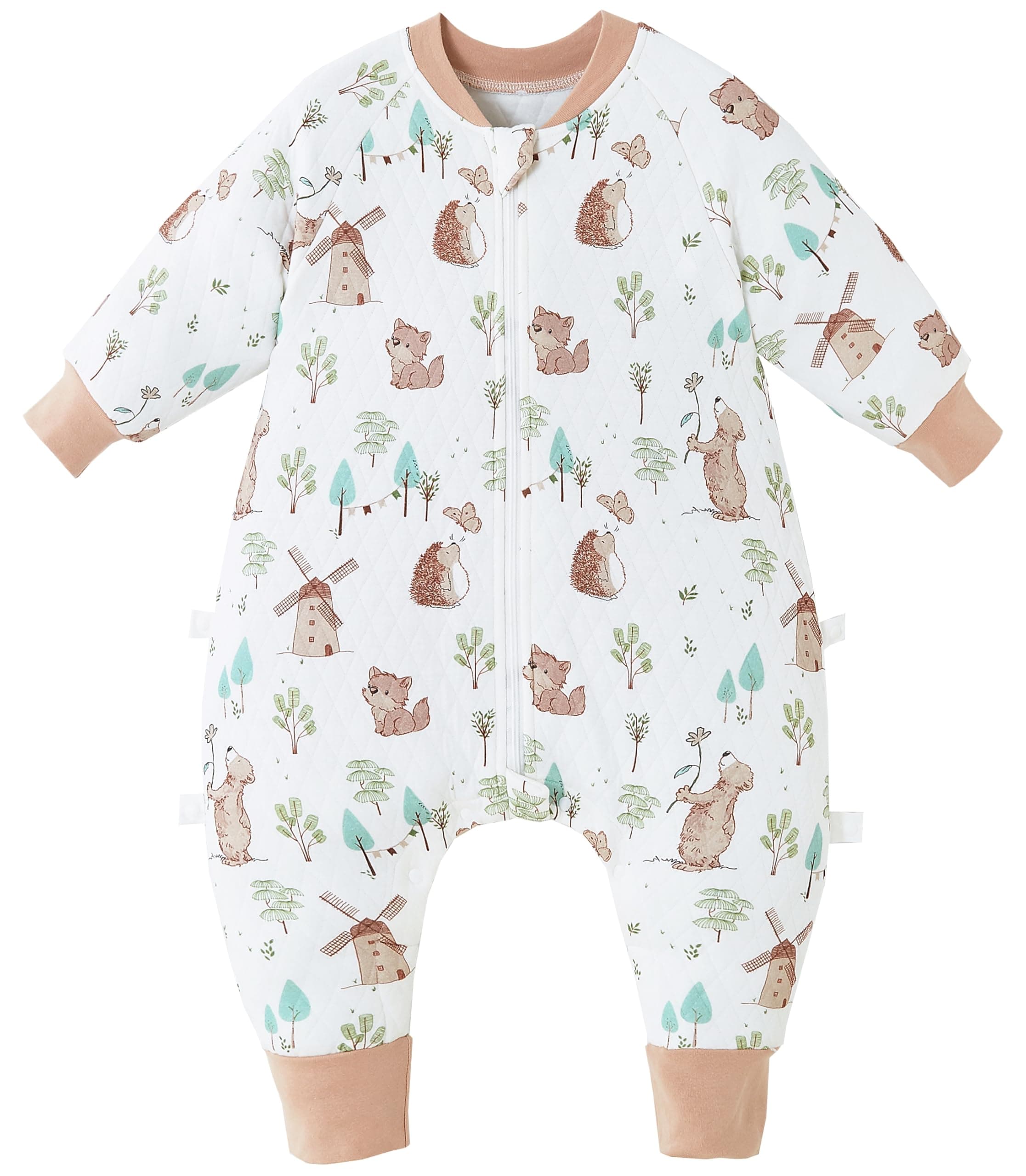 Chilsuessy Baby Schlafsack mit Füßen 1.5 Tog Kinder Ganzjahres Schlafsack 🌙