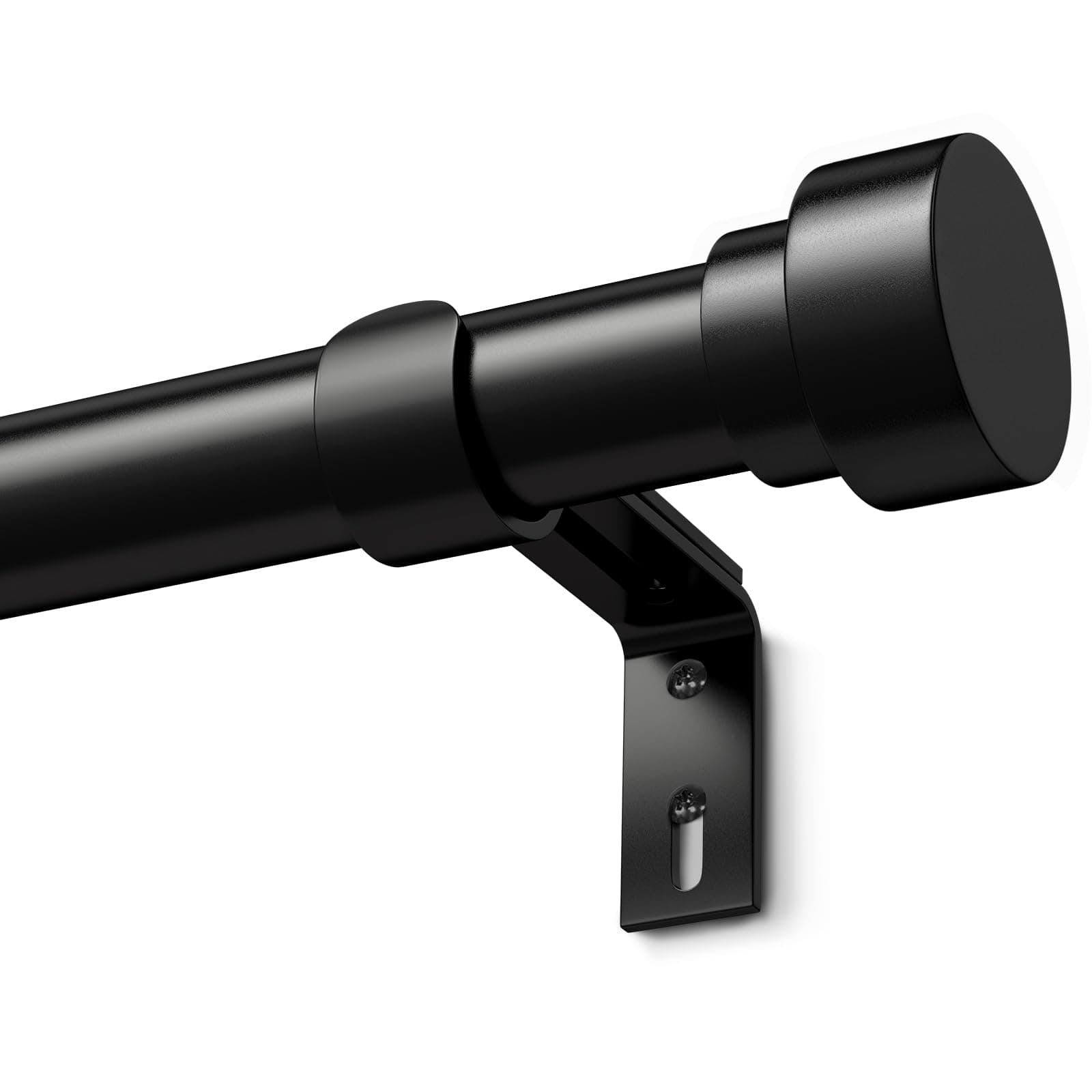🌟 Angebot! Schwarz Vorhangstange Ausziehbar Gardinenstange Curtain Rod 🏡