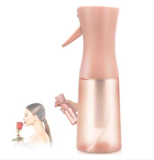 Leaflai Leere Sprühflaschen, Sprühwasserflasche, feiner Nebel, nachfüllbar, kontinuierliche Sprühflasche für Haare, Hautpflege, Duschen von Haustieren, Pflanzen, Reisen, Reinigen und Bügeln, 200 ml, Lotusrosa 🌸