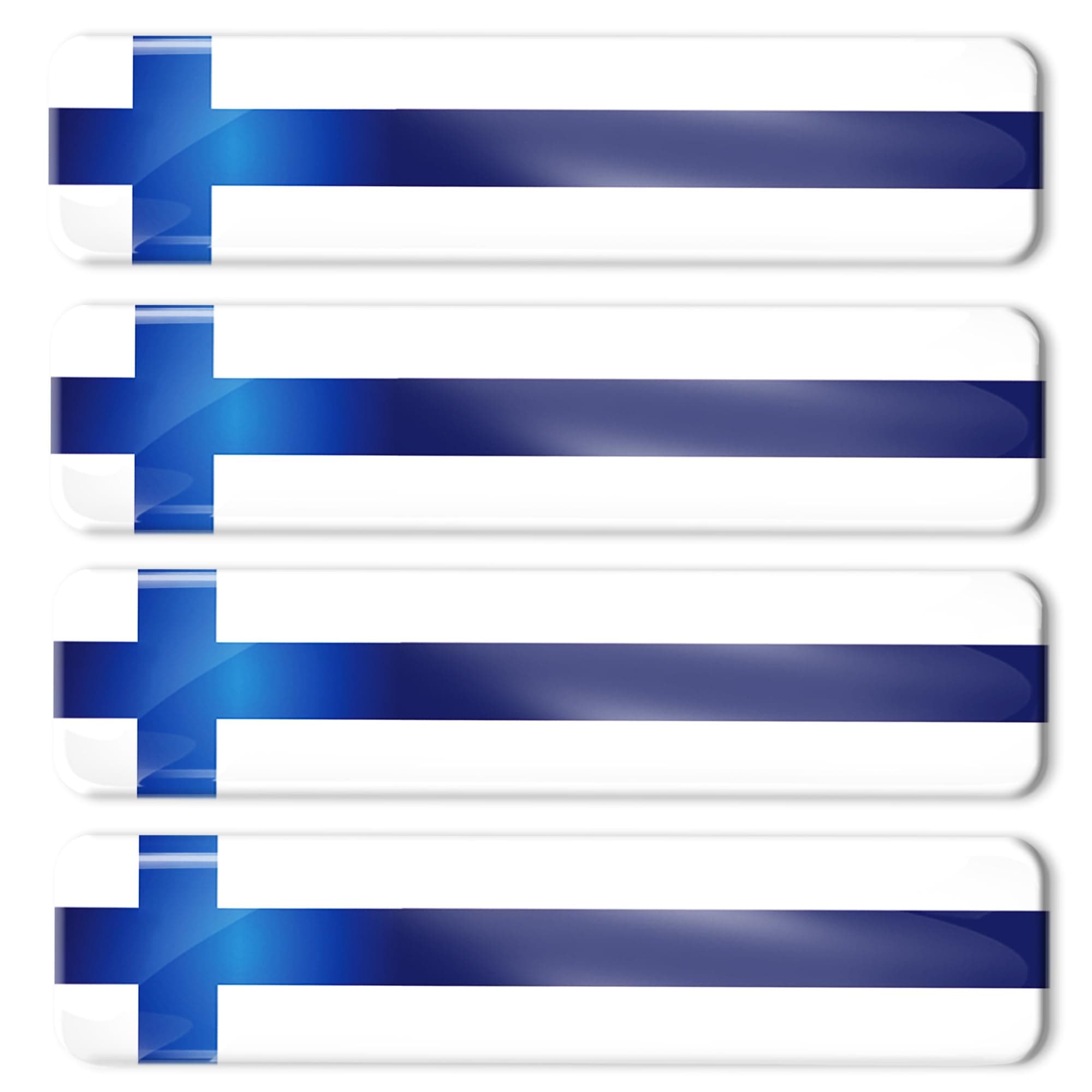 🇫🇮 Biomar Labs® 4 x Aufkleber 3D Gel Silikon Stickers Finnland Finland 🇫🇮