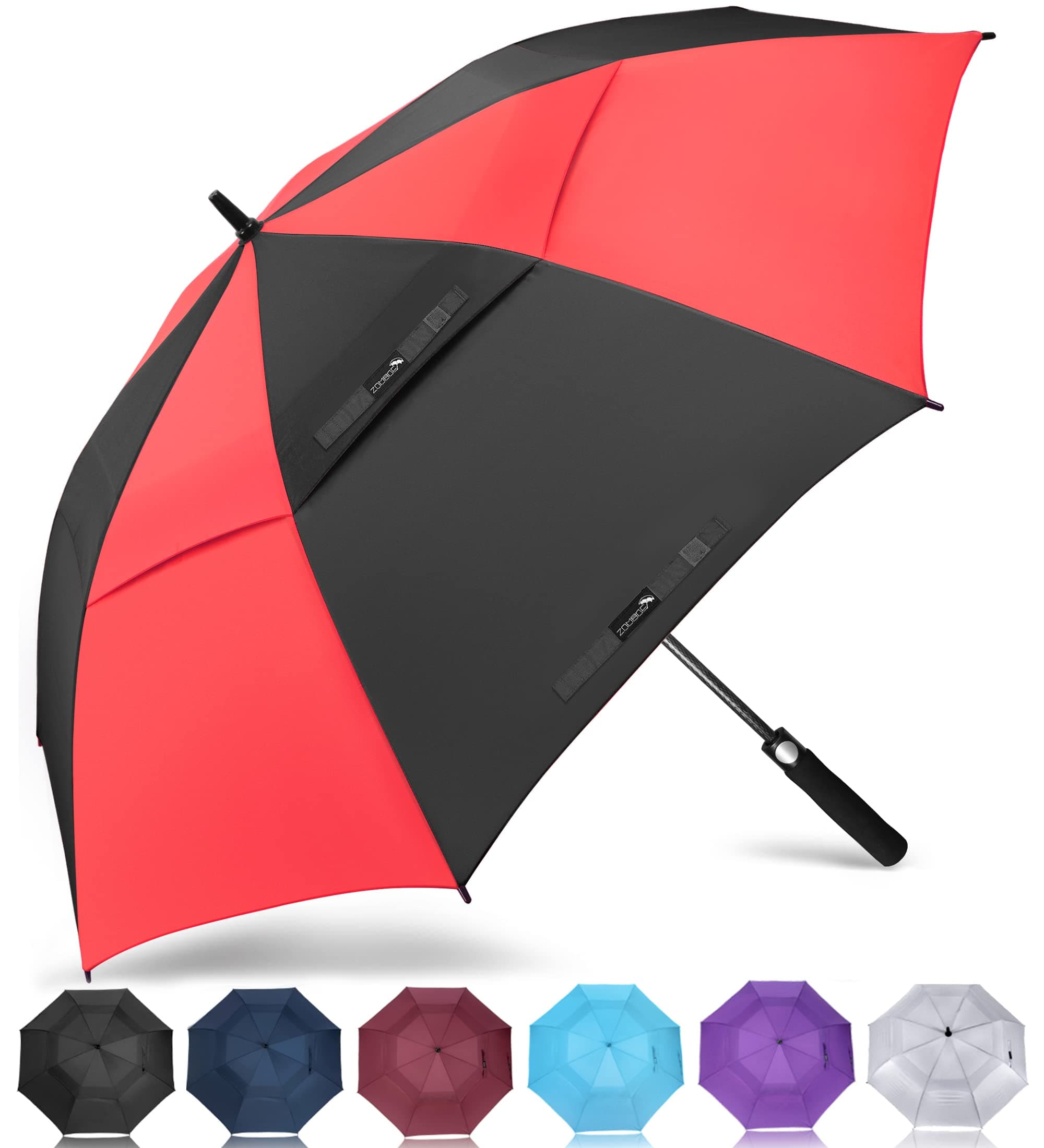 đ ZOMAKE Regenschirm GroĂ Sturmfest XL/XXL - GroĂer Golf Regenschirm Sturmfest Stabil đ