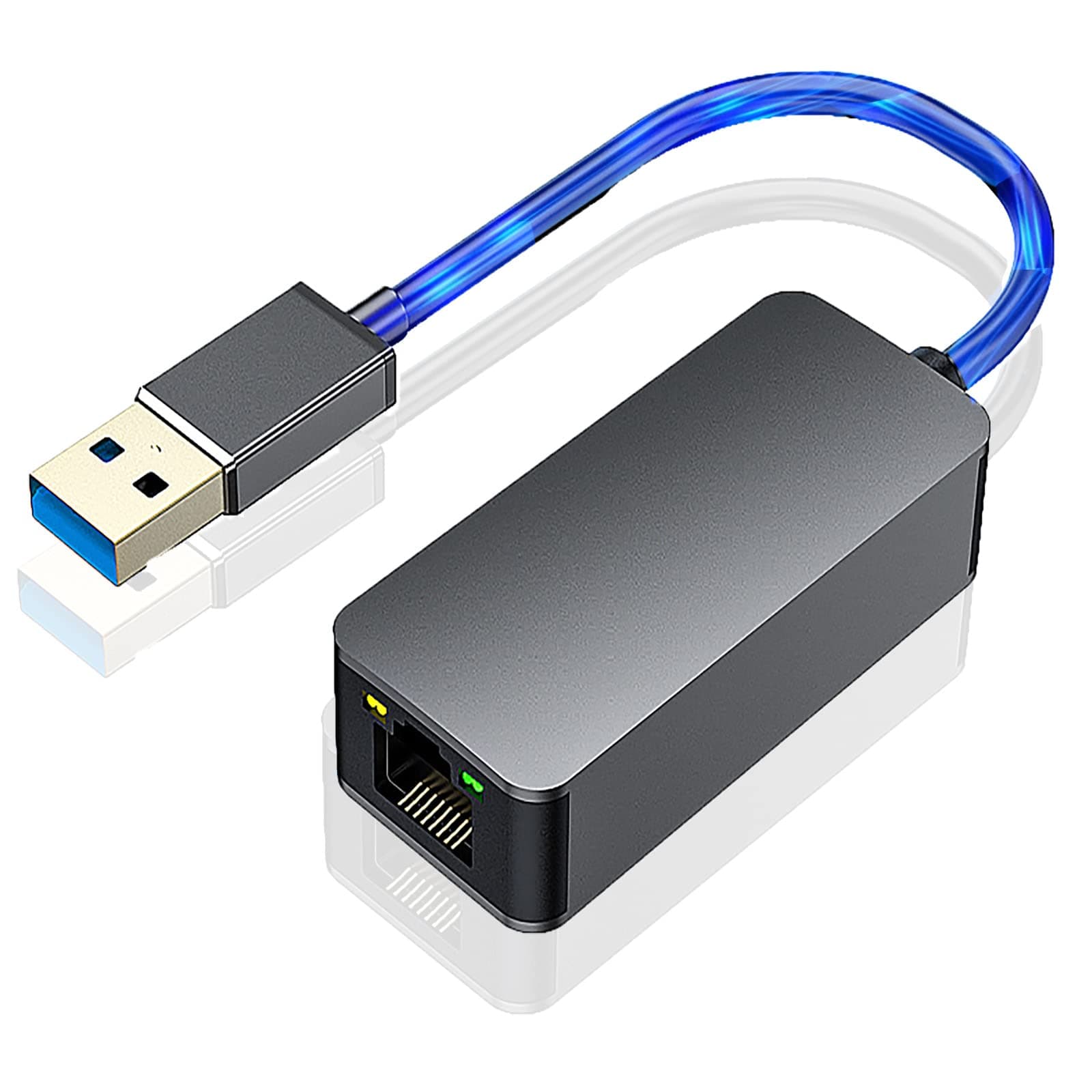 USB 2,5G Ethernet Adapter, XRR USB 3.0 auf RJ45 LAN Netzwerk Adapter, Netzwerkadapter RTL8156B for Mac OS 10.8-10.15, Windows, Linux abwärtskompatibel mit 2500/1000/100Mbps ideal zum Spielen
