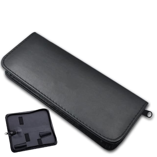 KSJEHW Salon Schere Ledertasche, Professionelle Lederfriseur-Scherentasche, zur Aufbewahrung von Kammfriseurwerkzeugen(8.5x21.5cm)