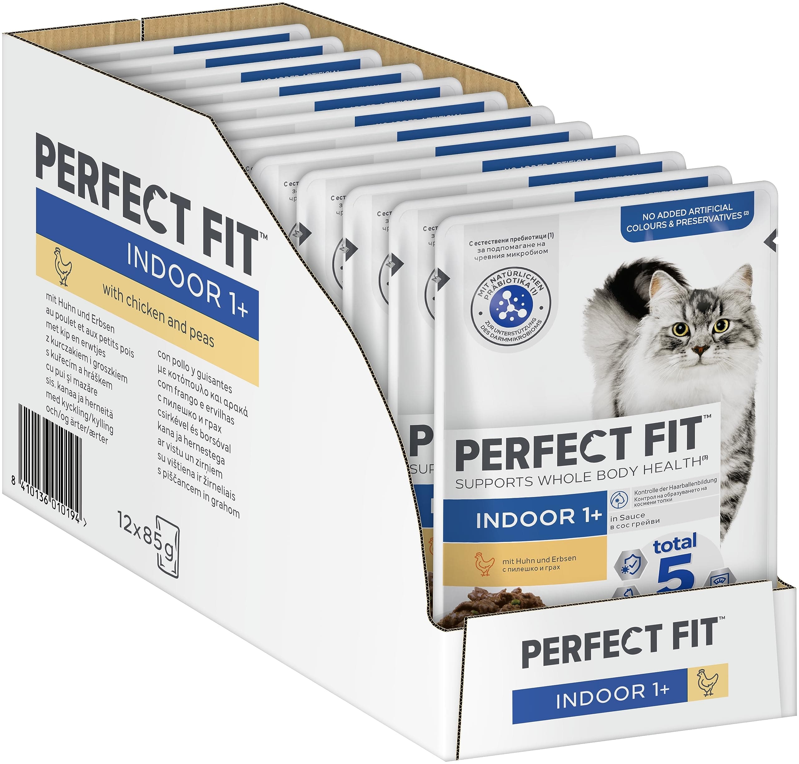 PERFECT FIT™ Katze Portionsbeutel Indoor mit Huhn 12 x 85g Huhn 85 g (12er Pack)