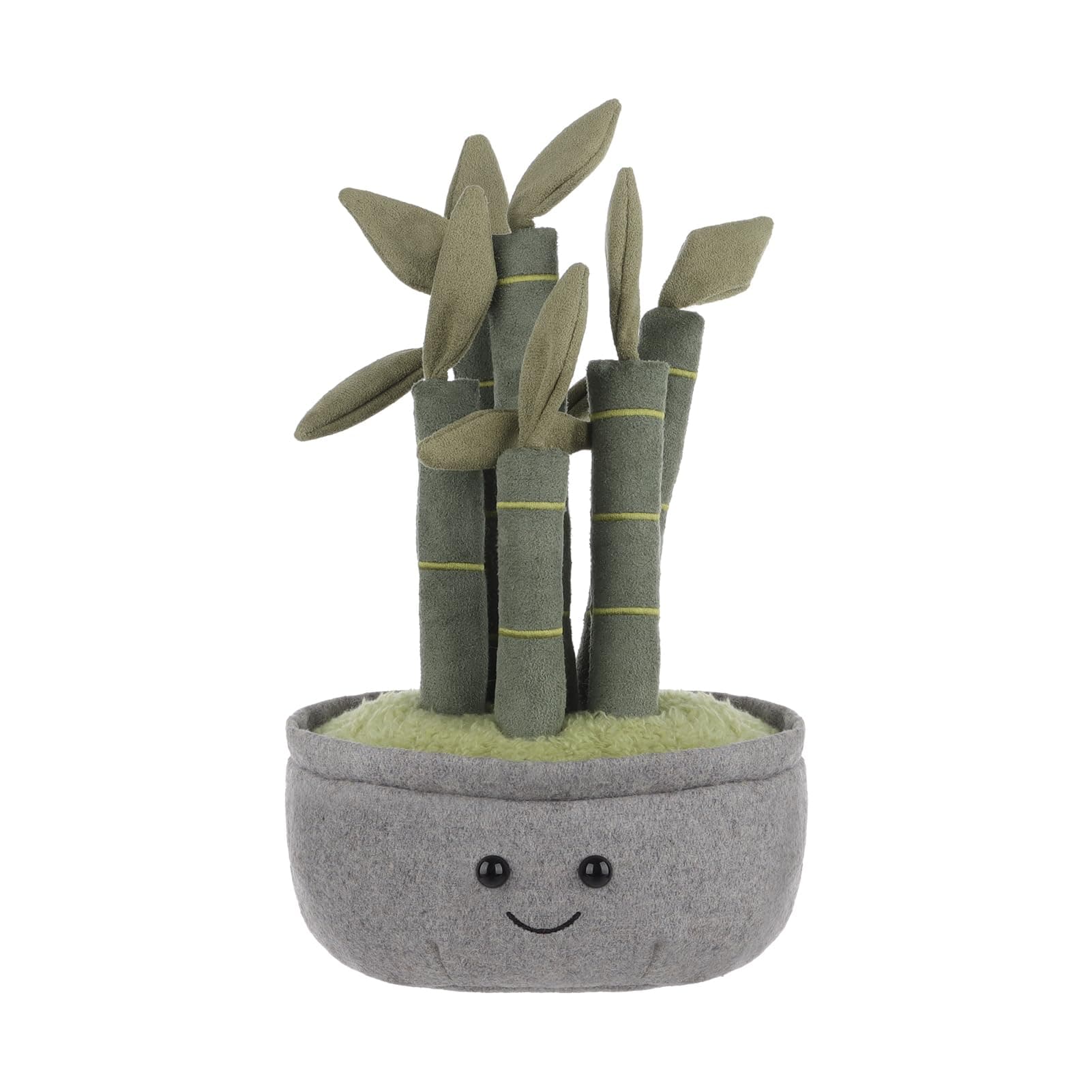 Apricot Lamb Lucky Bambus Pflanze Plüschtiere für Kinder, weiche niedliche Kuscheltier für Baby Mädchen und Jungen, Flauschige Lucky Bambus Pflanze Grün 30 cm