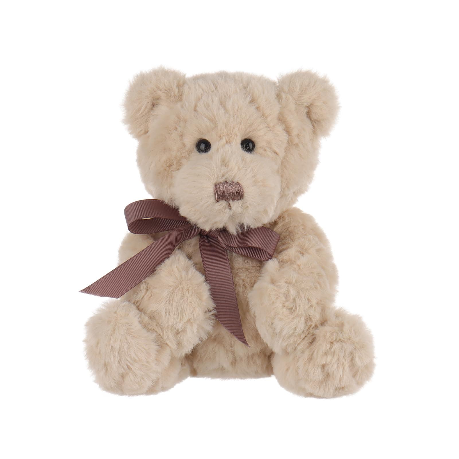 Apricot Lamb Sanfter Bär Plüschtiere für Kinder, weiche niedliche Kuscheltier für Baby Mädchen und Jungen, Flauschige Bär Braun 19 cm
