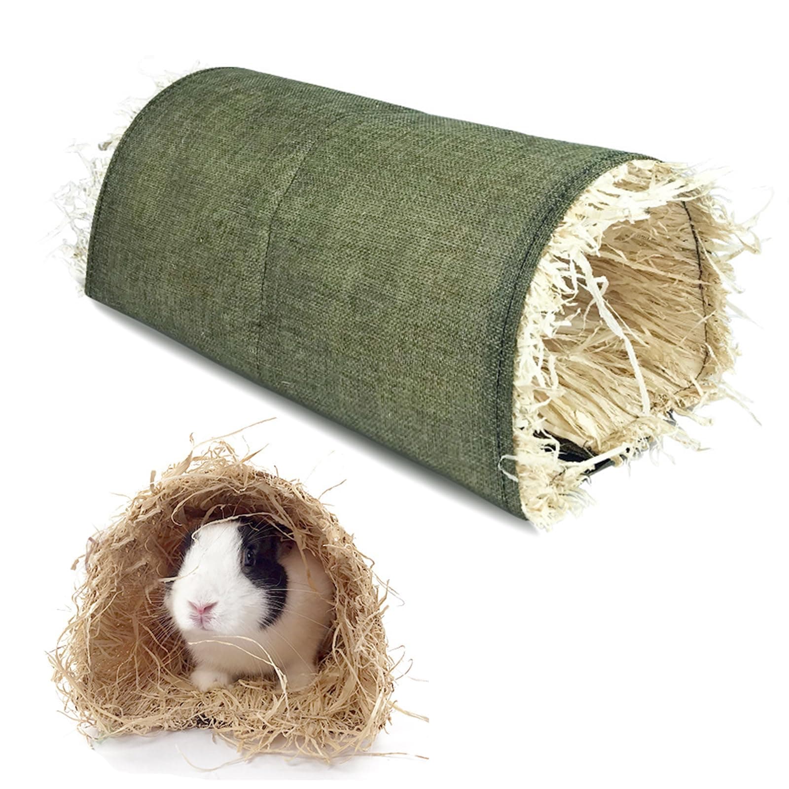 Hamster Tunnel, 38x16x19CM Hamster Spielzeug Meerschweinchen Zubehör Groß Kaninchen Tunnel Kuscheltunnel für Kleintiere, Meerschweinchen, Frettchen, Chinchilla, Igel