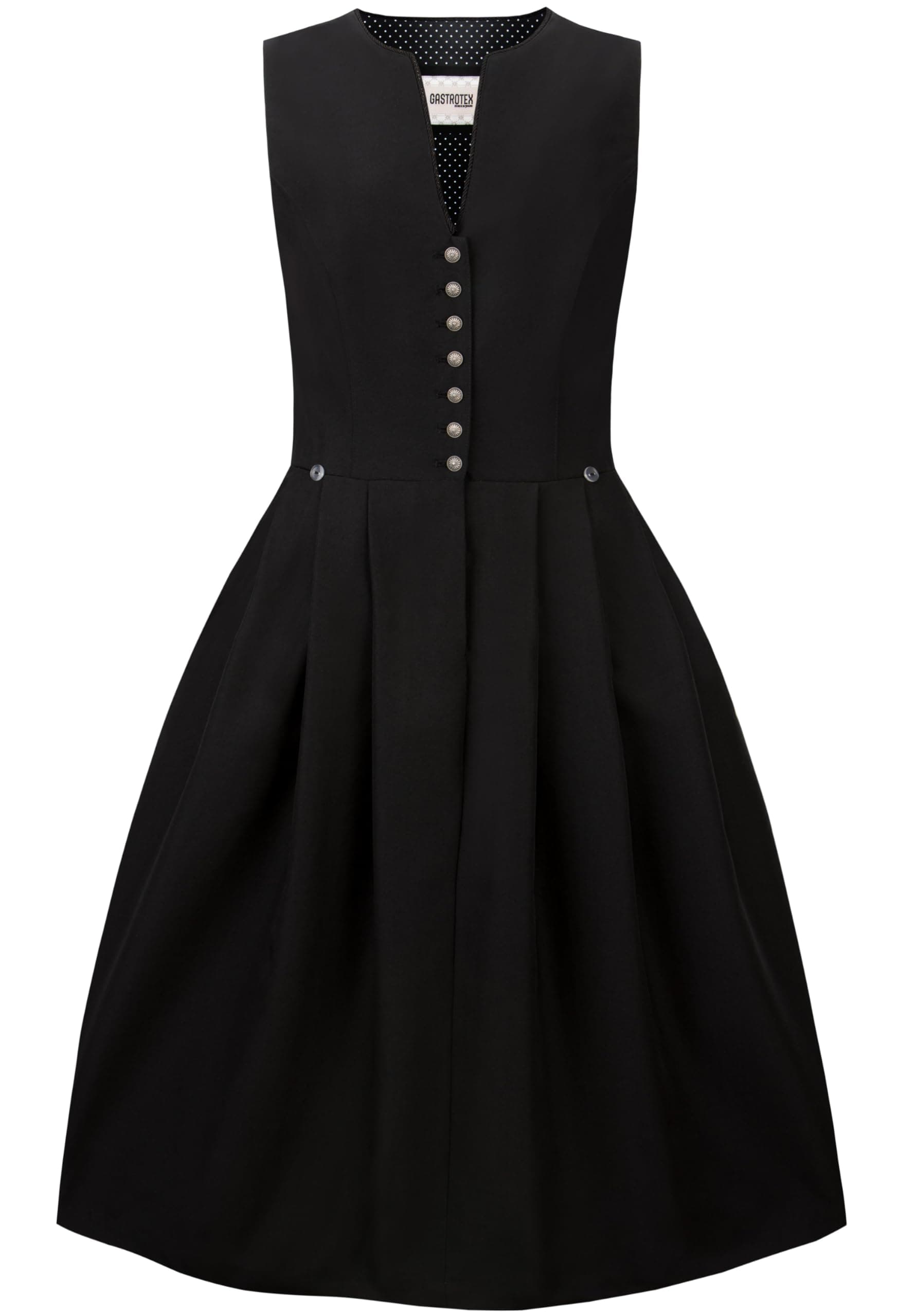 Stockerpoint Damen ELSA Midi Dirndl ohne Schürze 52 Schwarz