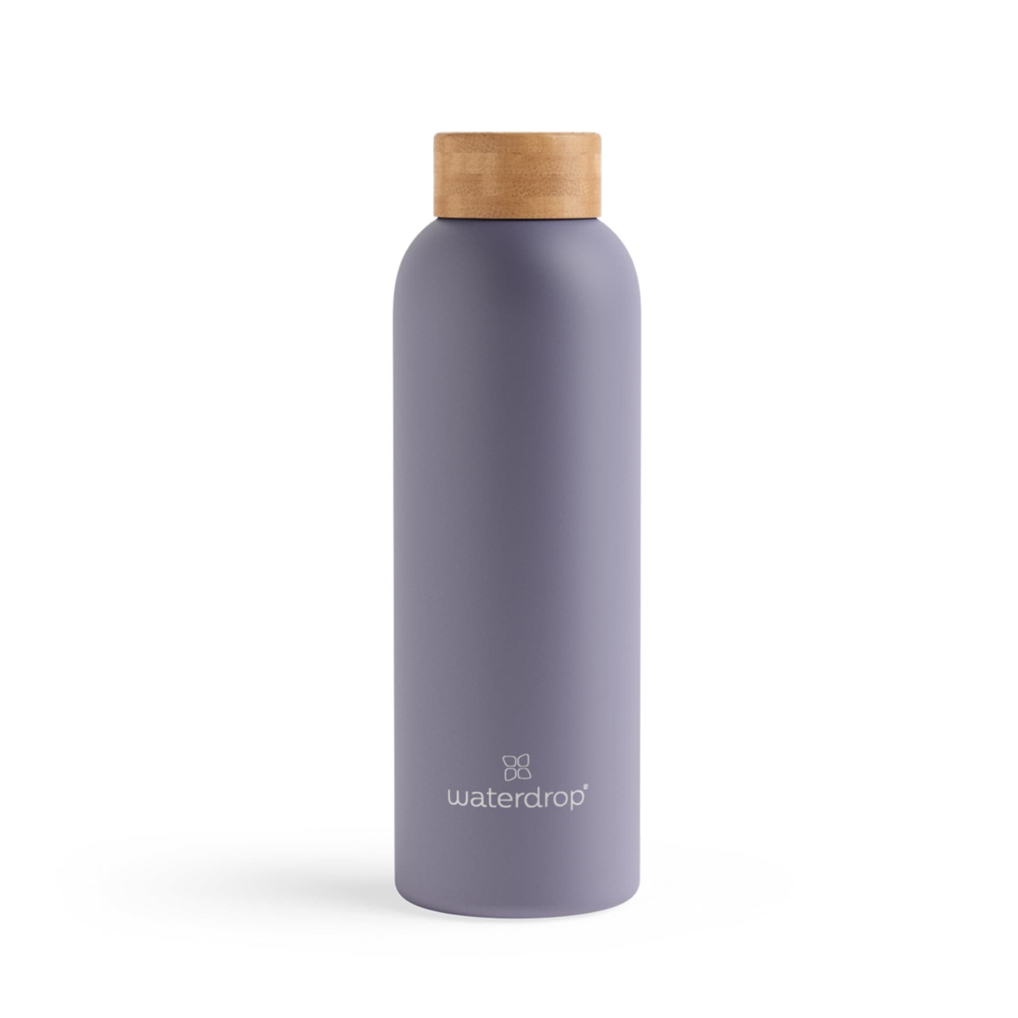 waterdrop® Steel Bottle 600ml isolierte Trinkflasche auslaufsicher | Thermosflasche 24h kalt, 12h heiß | doppelwandige Edelstahl Wasserflasche | bruchsicher | Kohlensäure geeignet 600 ml Violett, Matt