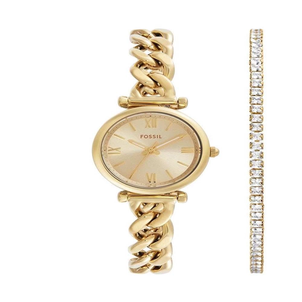 FOSSIL Carlie Watch for Women 28 mm Goldton Gesetzt