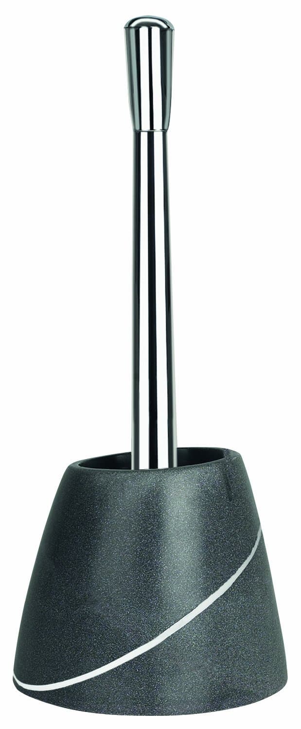 Spirella Etna WC Bürste Toilettenbürste in Steinoptik aus Polyresin 17x13x19cm Grau