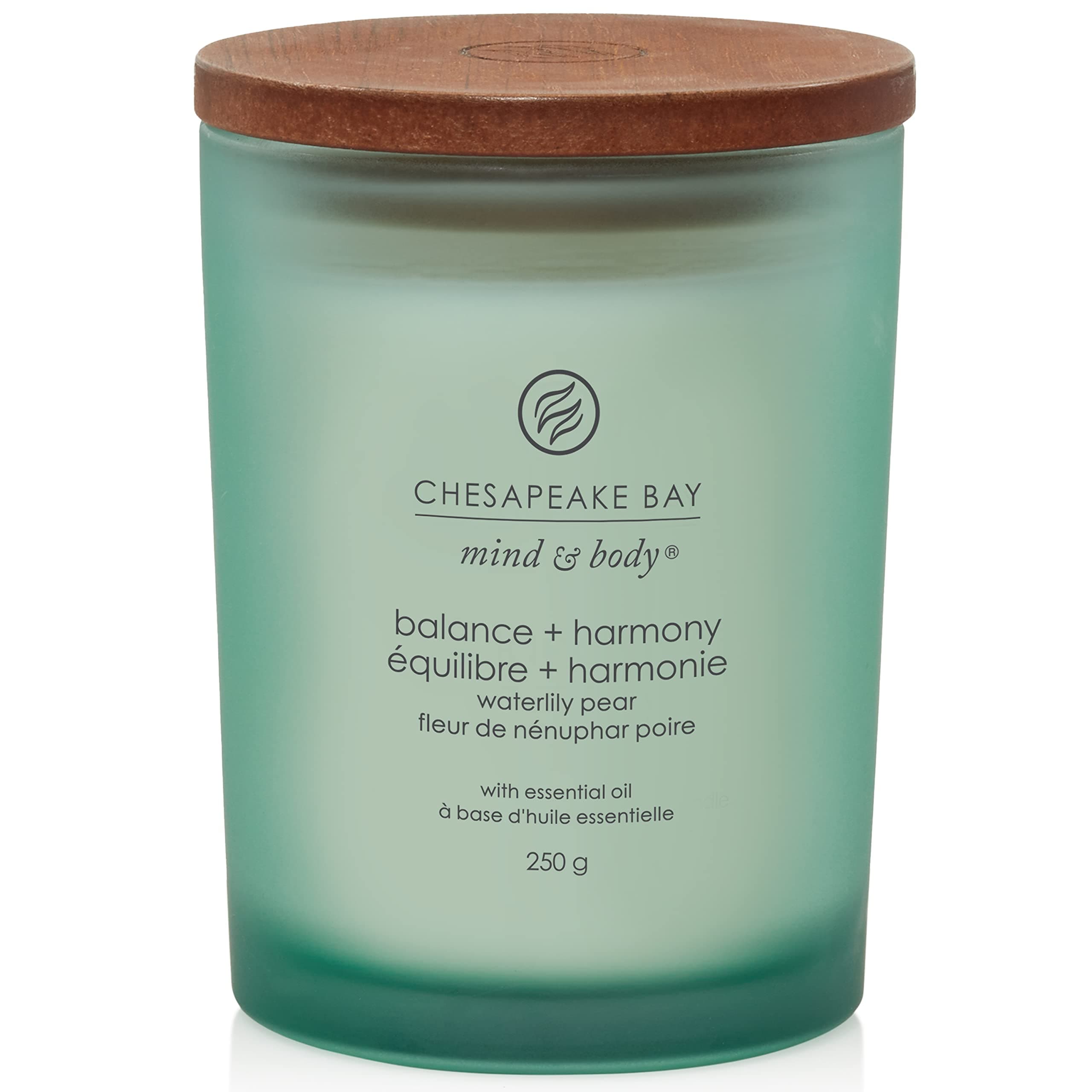 Chesapeake Bay Duftkerze | Balance + Harmony Aromatherapie-Kerze, mittlerer Tumbler | Brenndauer: bis zu 57 Stunden | Mind & Body Kollektion Mittelgroße Kerze Balance & Harmony