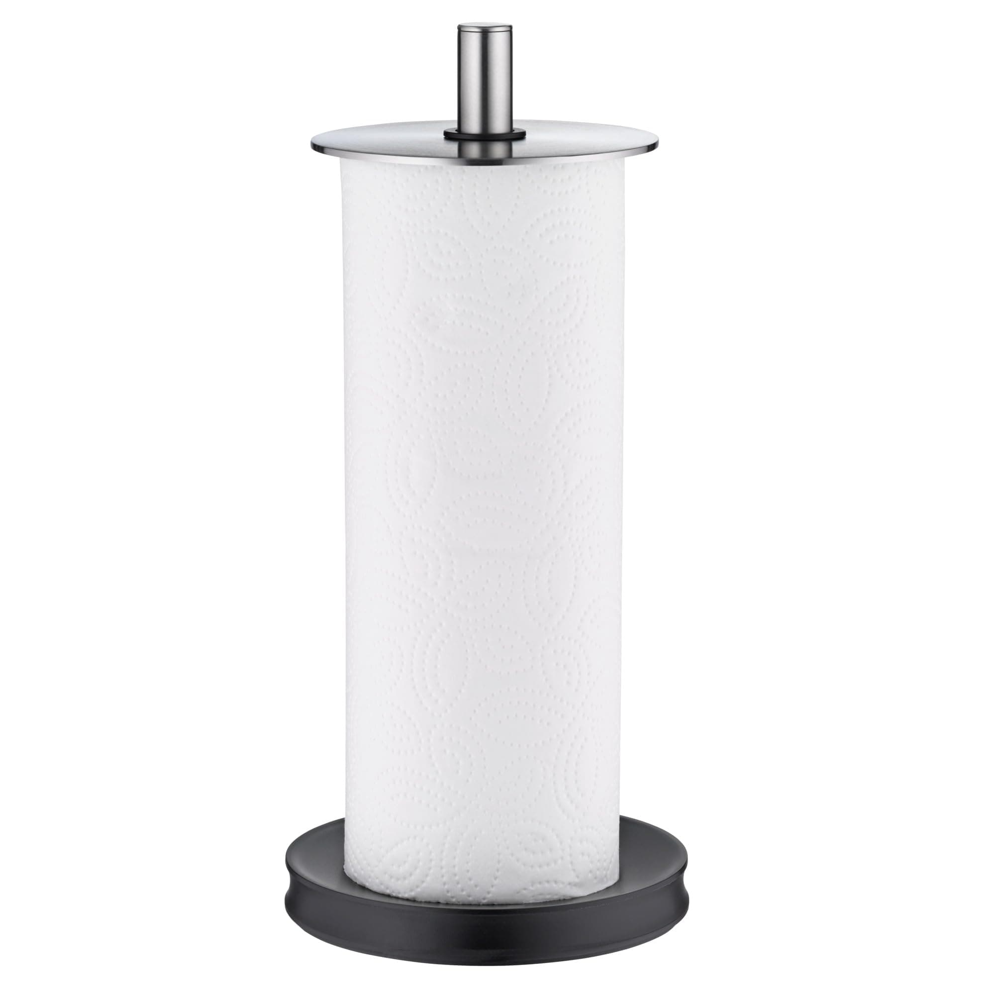WMF Depot Küchenrollenhalter stehend 32 cm, Cromargan Edelstahl, Silikonfüße spülmaschinengeeignet Single