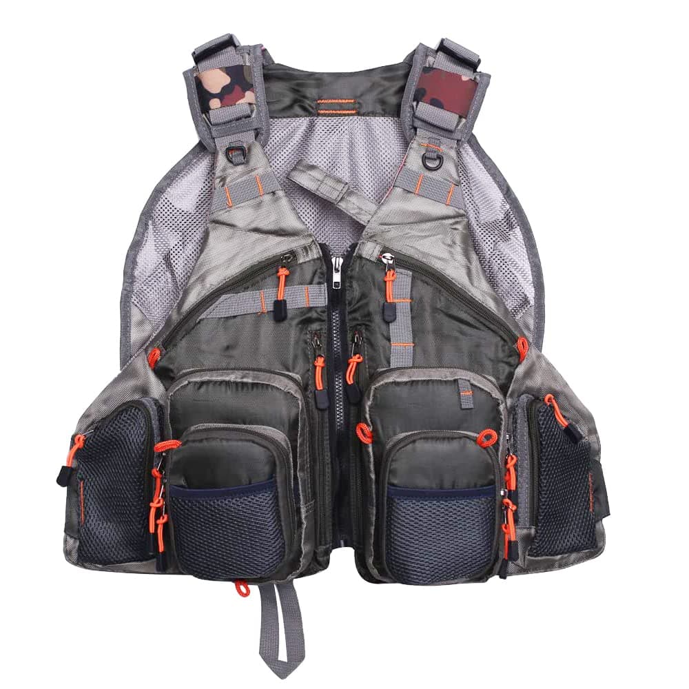 Raprance Angelweste für Männer und Frauen, Outdoor-Aktivitäten, Fliegenbarsch, Angelweste, Rucksack