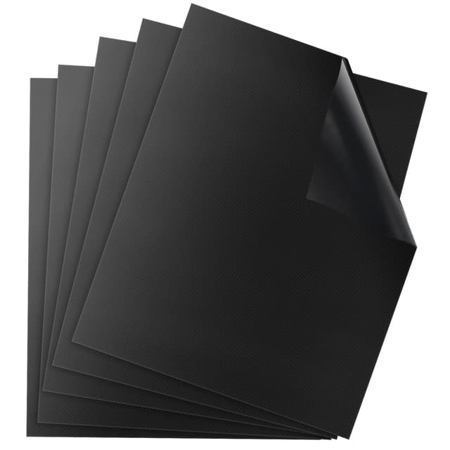 DIKER BBQ Grillmatte, Antihaft 5er Set 40x60cm, Backmatte für Holzkohle & Backen, Backpapier Wiederverwendbar, Dauerbackfolie für Backofen, Toll über Kohle, Gas, Weber Style Grills Grillzubehör 40x60cm(5er Set)