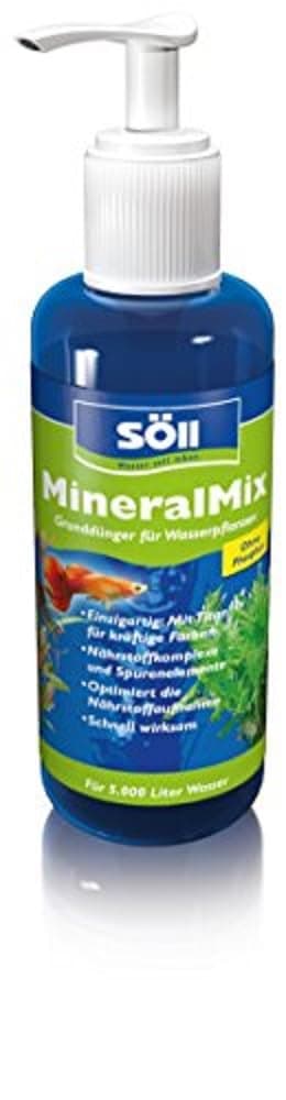 Söll 80650 MineralMix - phosphatfreier Grunddünger für Wasserpflanzen im Aquarium - zur Versorgung mit wichtigen Nährstoffen und Spurenelementen 500 ml für 5.000 Liter