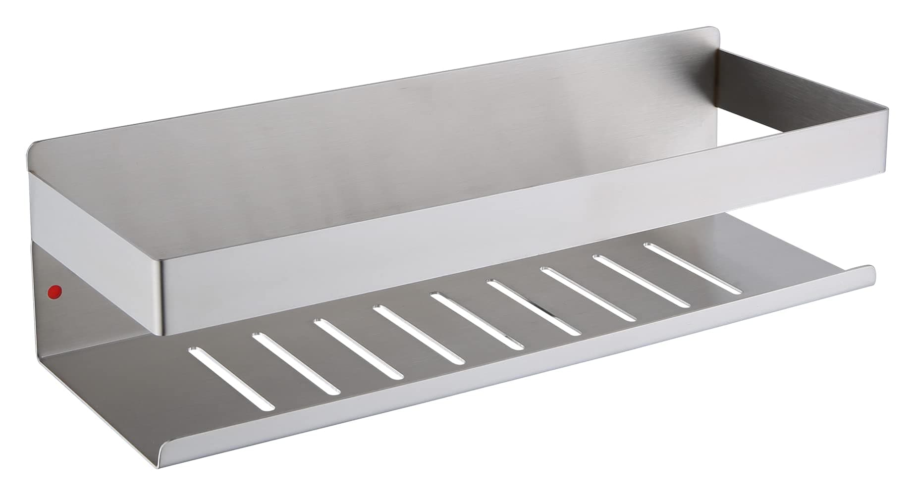 HomeHeng Duschablage Ohne Bohren Gebürstetes Nickel, Duschregal Wandmontage Badregal Duschkorb Edelstahl SUS304 Badezimmerregal Rostfrei Selbstklebend 30cm für Bad und Küche, H91107-30BN 30CM Gebürstetes Nickel