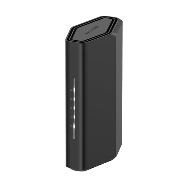 NETGEAR Nighthawk Dual-Band WiFi 7 Router (RS100) – Sicherheitsfunktionen, BE3600 WLAN-Geschwindigkeit (bis zu 3,6 Gbit/s) – deckt bis zu 135 m2 ab, 50 Geräte – 2,5 GB Internet-Port Wifi 7 BE3600