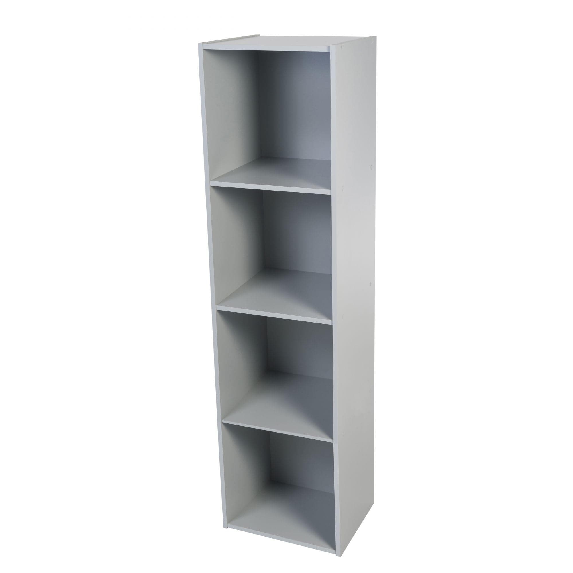 Iris Ohyama, Kindermöbel, Bücherregal, Spielzeugorganizer, 4 Feste Regale, Multifunktional, Design, Kinderkrippe, Zimmer, Schule - Kids Cube Shelf KCX-4 - Grau Grau 4 Würfel