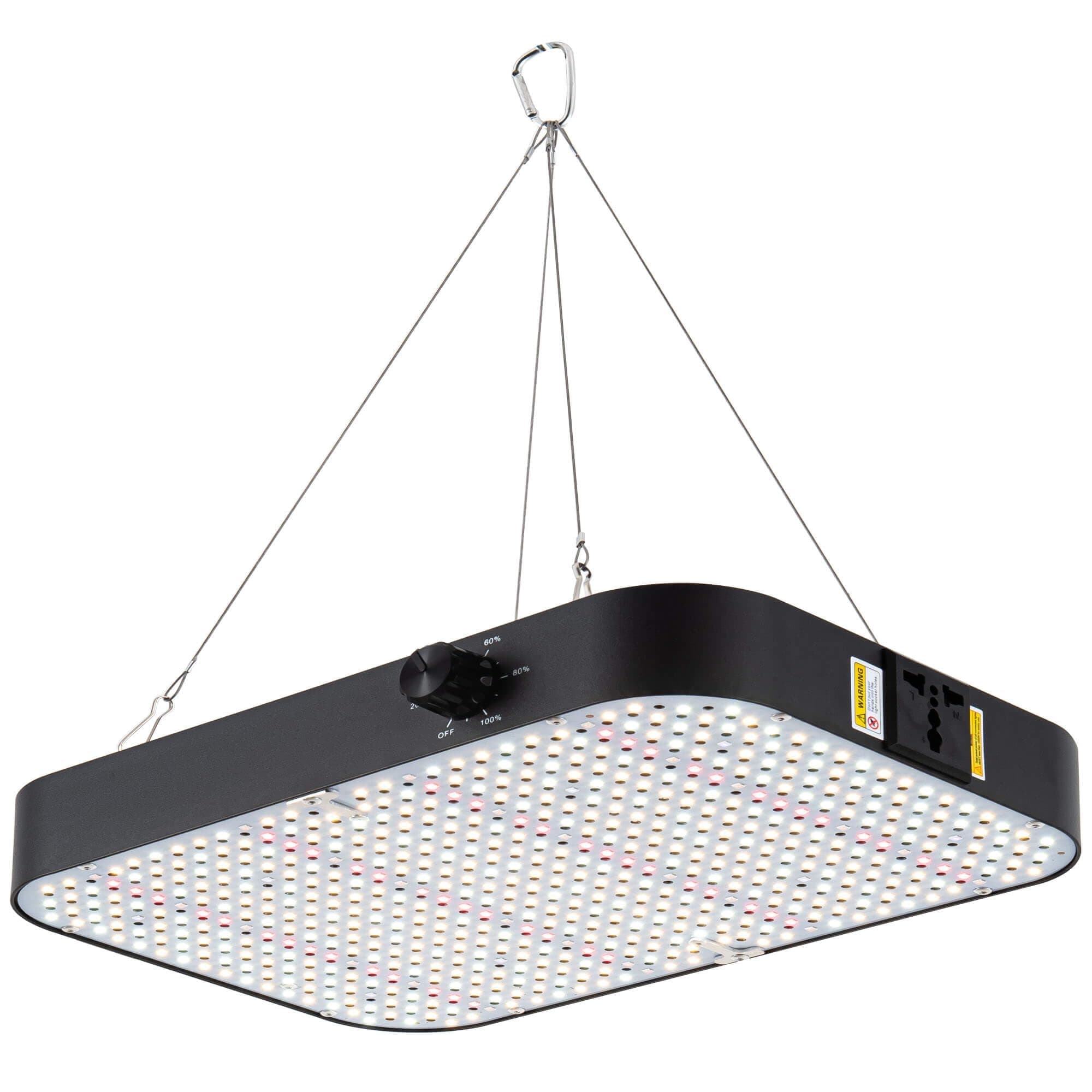 FECiDA 130 Watt LED Pflanzenlampe Dimmbar, 12000 Lumen LED Grow Lampe Vollspektrum mit Daisy Chain Funktion, 576 PSC LEDs Grow Light Perfekt für 60x60cm Growzelt Pflanzenwachstum 130 Watt für 60x60CM Growzelt
