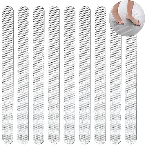 SZFUDIGO Anti rutsch Streifen,rutsch dusche treppenstufen Pads Anti treppe antirutsch Streifen 24pcs, Size 20x 2 cm (transparent, 38X2cmX24PCS) 38X2cmX24PCS Transparent