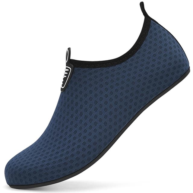 Unisex Badeschuhe Wasserschuhe Strandschuhe Schnell Trocknend Schwimmschuhe Breathable Aquaschuhe Surfschuhe für Herren Damen Gr.34-47 36 EU 645 Dunkelblau