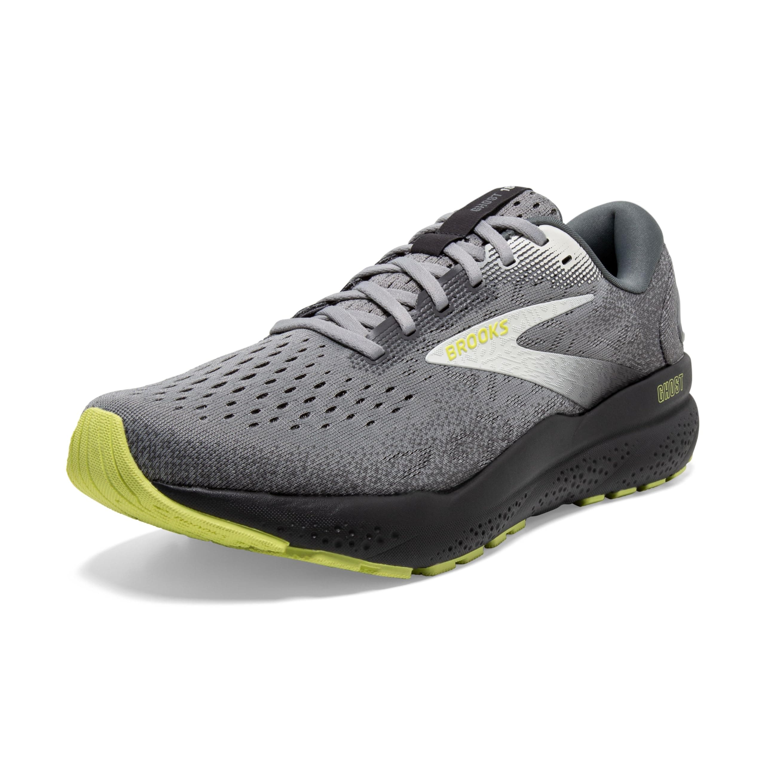 Brooks Herren Ghost 16 Sneaker 44 EU Primer Grey Lime