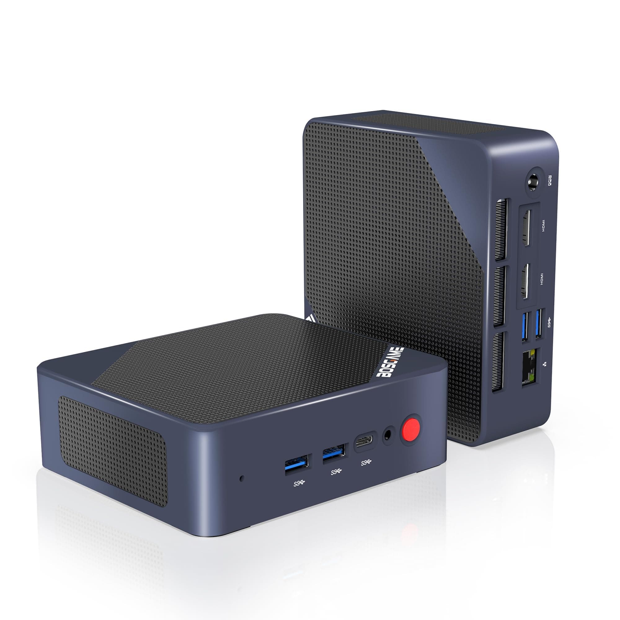 BOSGAME B95 Mini-PC, Intel Alder Lake-N95 Prozessor (bis zu 3,4 GHz), Windows 11 Pro Mini-Computer, 8 GB RAM, 256 GB SSD, Business Mini-Desktop-PC, HDMI/WLAN/Bluetooth/WOL/Automatisches Einschalten B95/N.95/8G/256G
