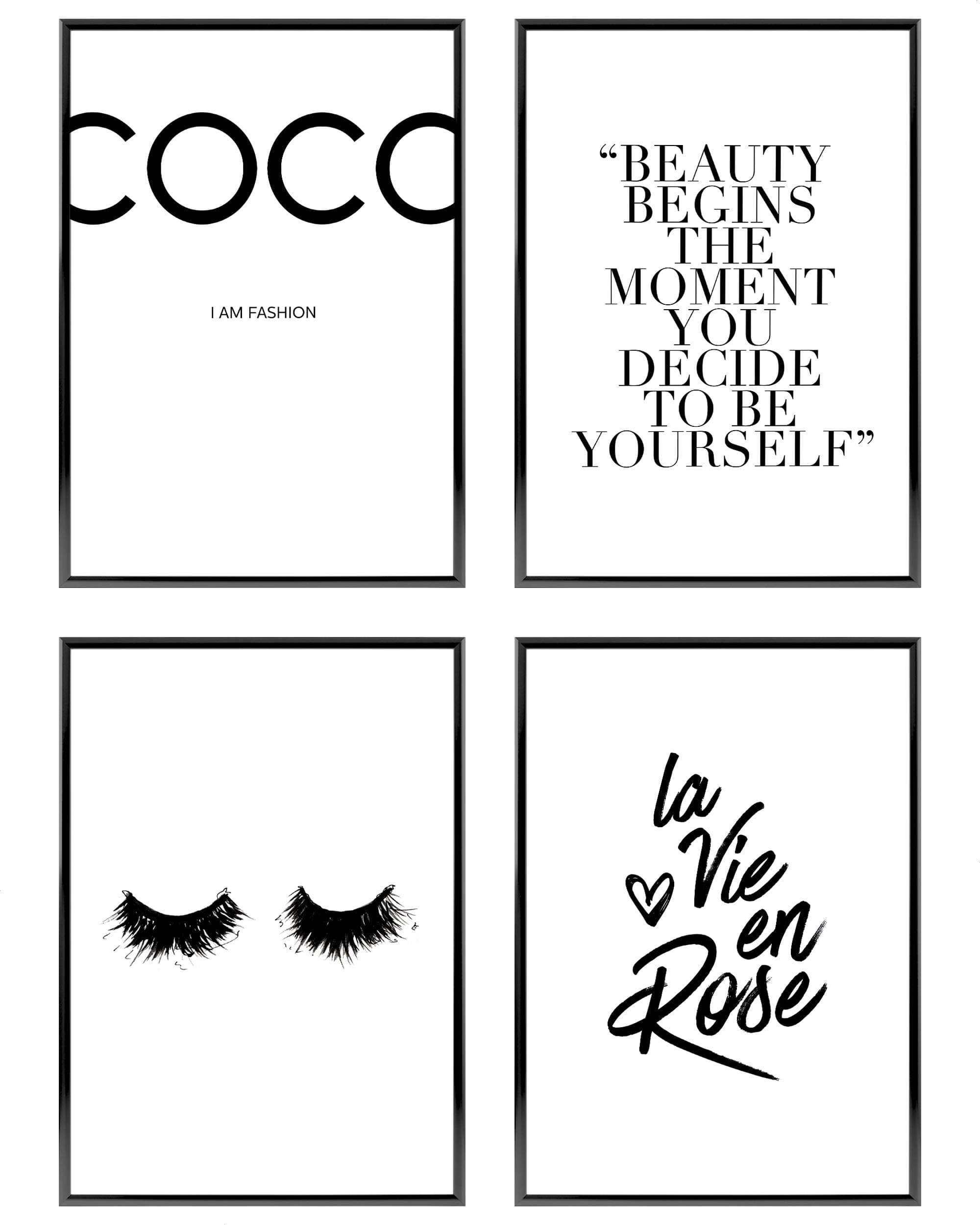 Heimlich – Poster-Set – 4 Stück A4 / 21 x 30 cm – Premium-Poster – ungerahmte Drucke – moderner Stil – Coco Kokosnuss 4er-Pack - A4