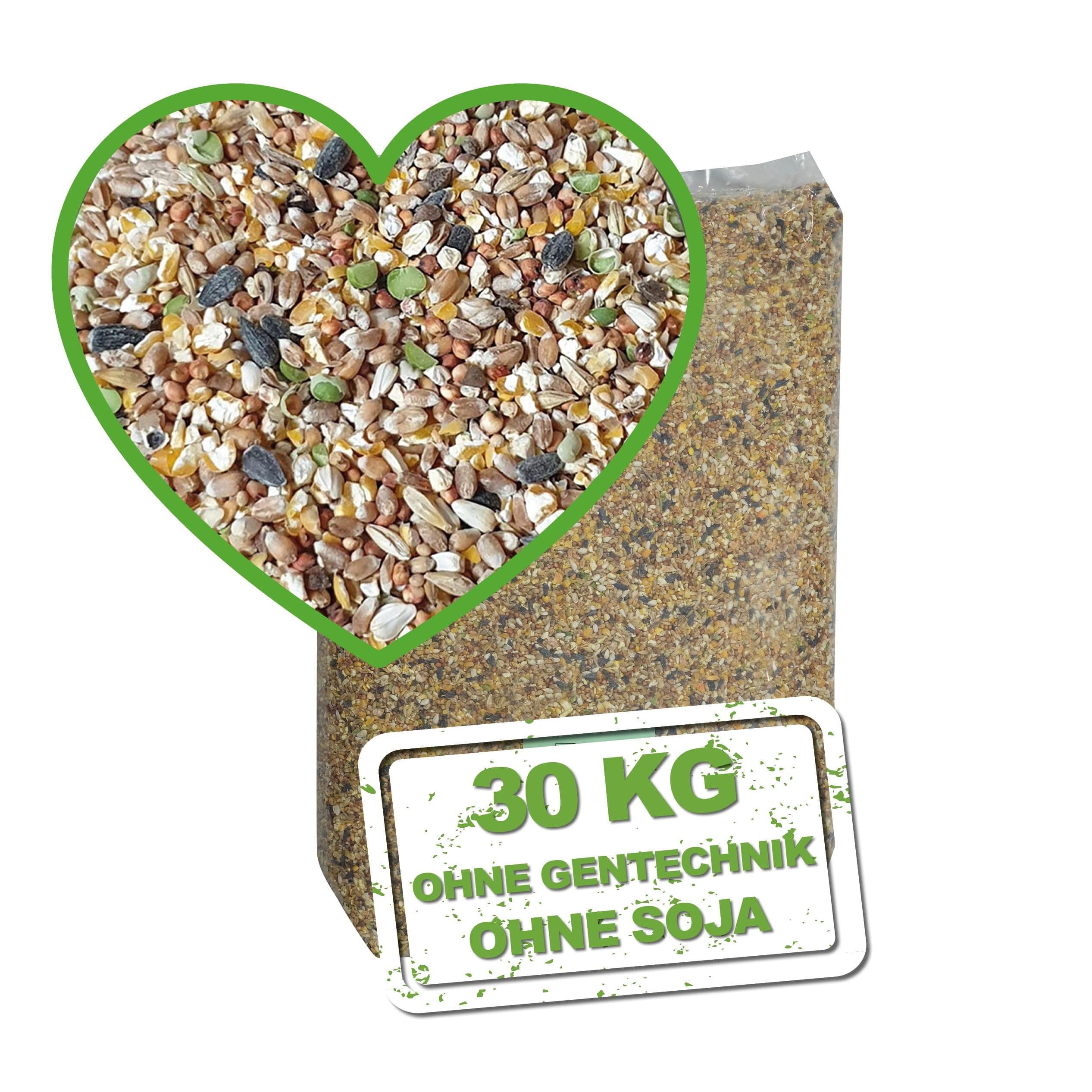 MeineHennen KÖRNER VITAL EXZELLENT Plus 30 kg. Premium Hühnerfutter und Wachtelfutter, Körnerfutter, Geflügelfutter, Hennenfutter Alleinfutter für Hühner und Wachteln 30 kg (1er Pack)