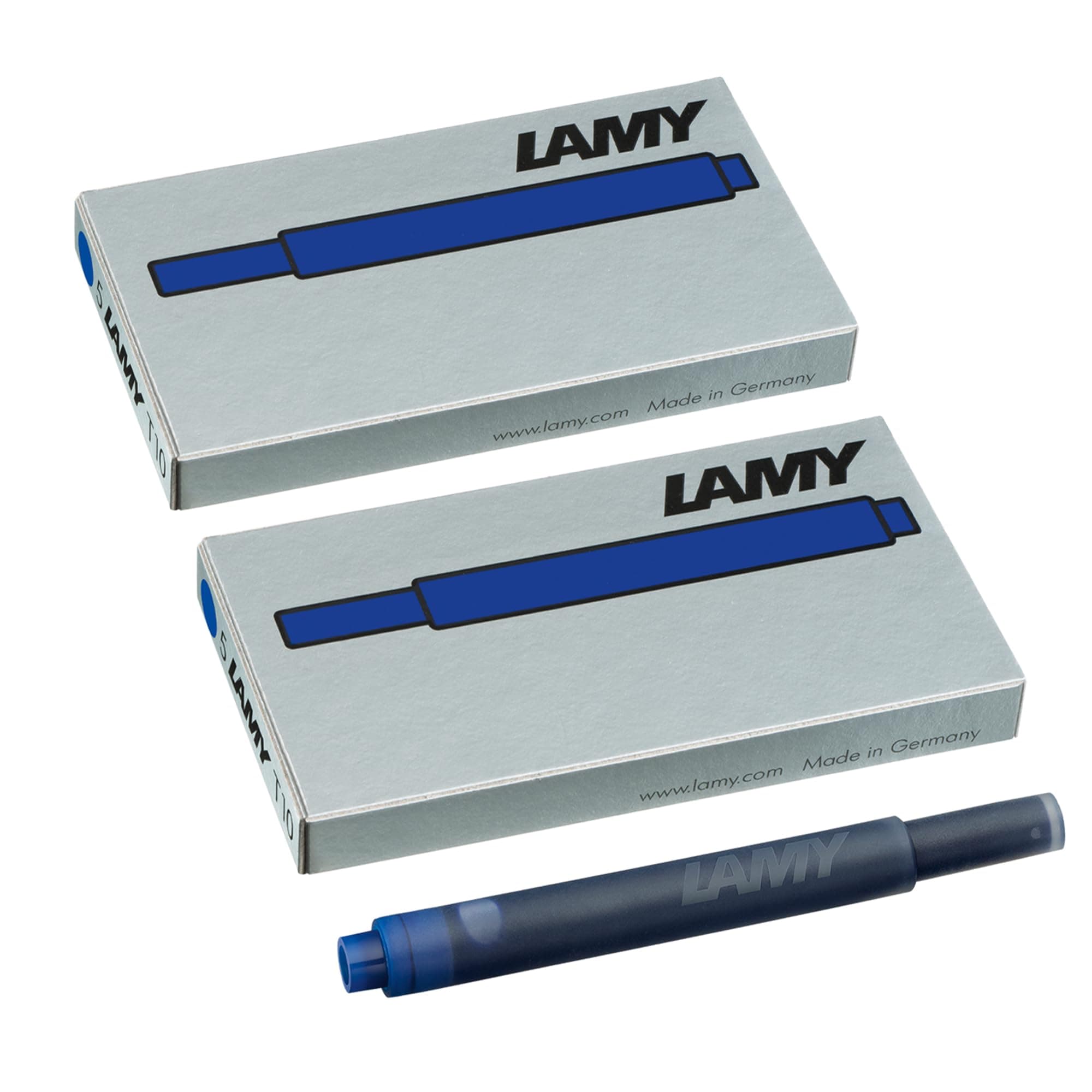 LAMY T10 2er Set löschbare Tintenpatronen mit großem Tintenvorrat - geeignet für alle Lamy Patronenfüllhaltermodelle - Inhalt 1,25ml je Patrone - 5 Stück pro Päckchen - Tintenfarbe blau 5x2 blau Angebot bei HelloDeals