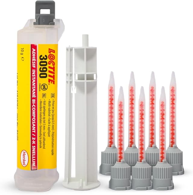 LOCTITE 3090, spaltfüllender 2K-Kleber mit hoher Haftfestigkeit, 2-Komponenten-Kleber für viele Materialien, Sekundenkleber Gel für schnelle Reparaturen, 1x11g