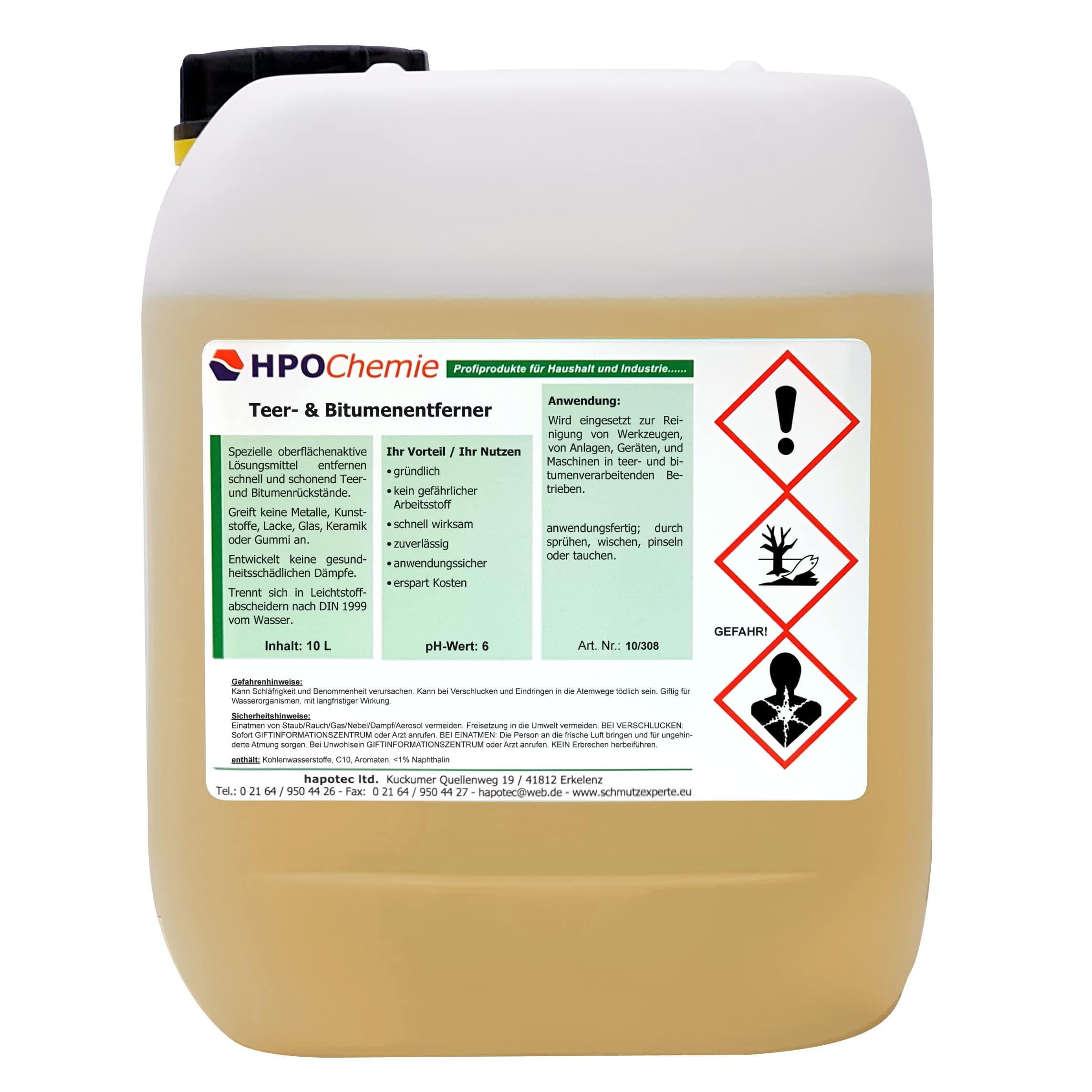 HPOChemie Teer- und Bitumenentferner - schnell wirksam - 2,5ltr.